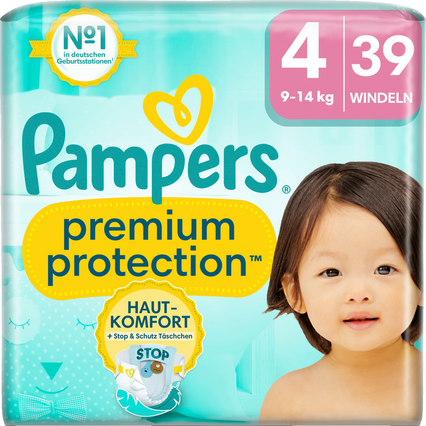 Pampers Premium Protection T4 Maxi 9-14kg (4x39 pz)