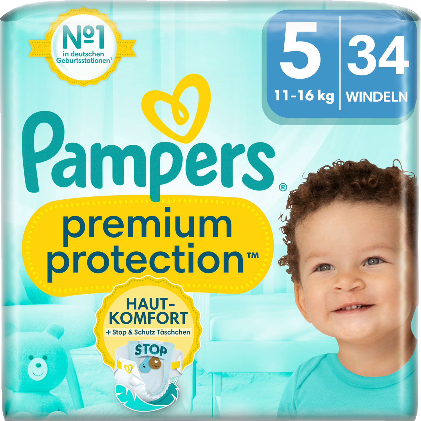 Pampers Premium Protection T5 Junior 11-16kg (4x34 pz)