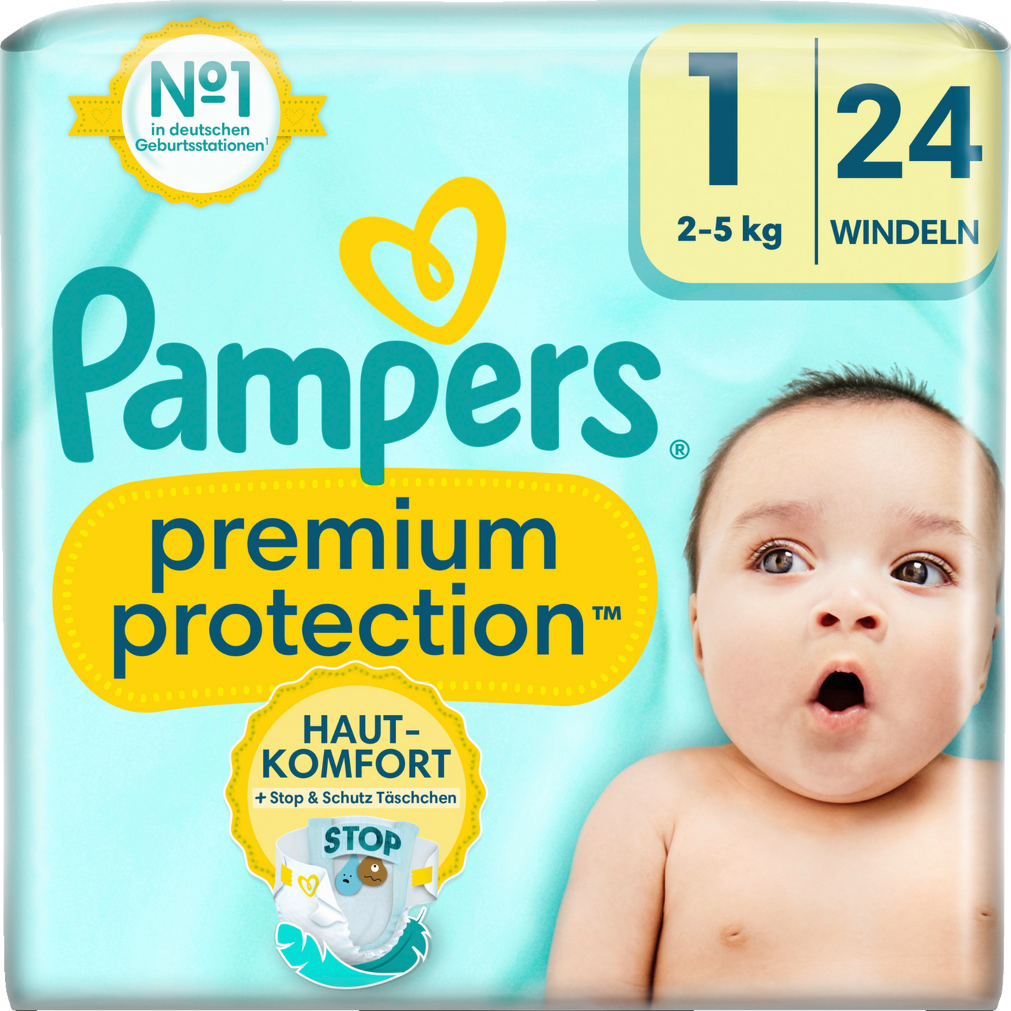 Pampers Premium Protection T1 Newborn 2-5kg (4 x 24 pz)