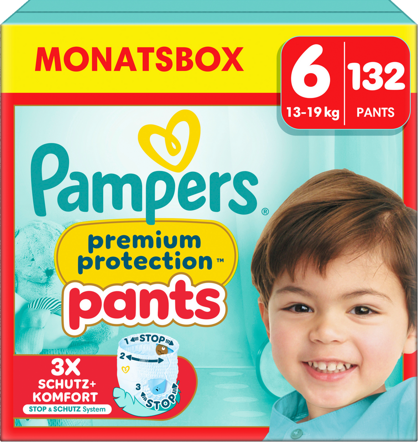 Pampers Premium Protection Pants T6 XL 13-19 Kg Box (132 pz)