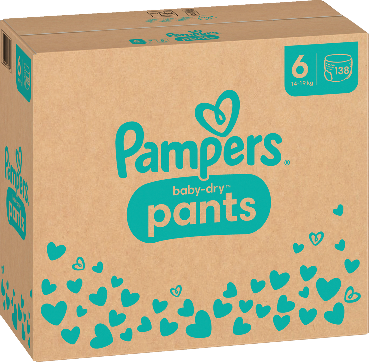Pampers Baby-Dry PANTS T6 XL 14-19kg Box (138 pz)