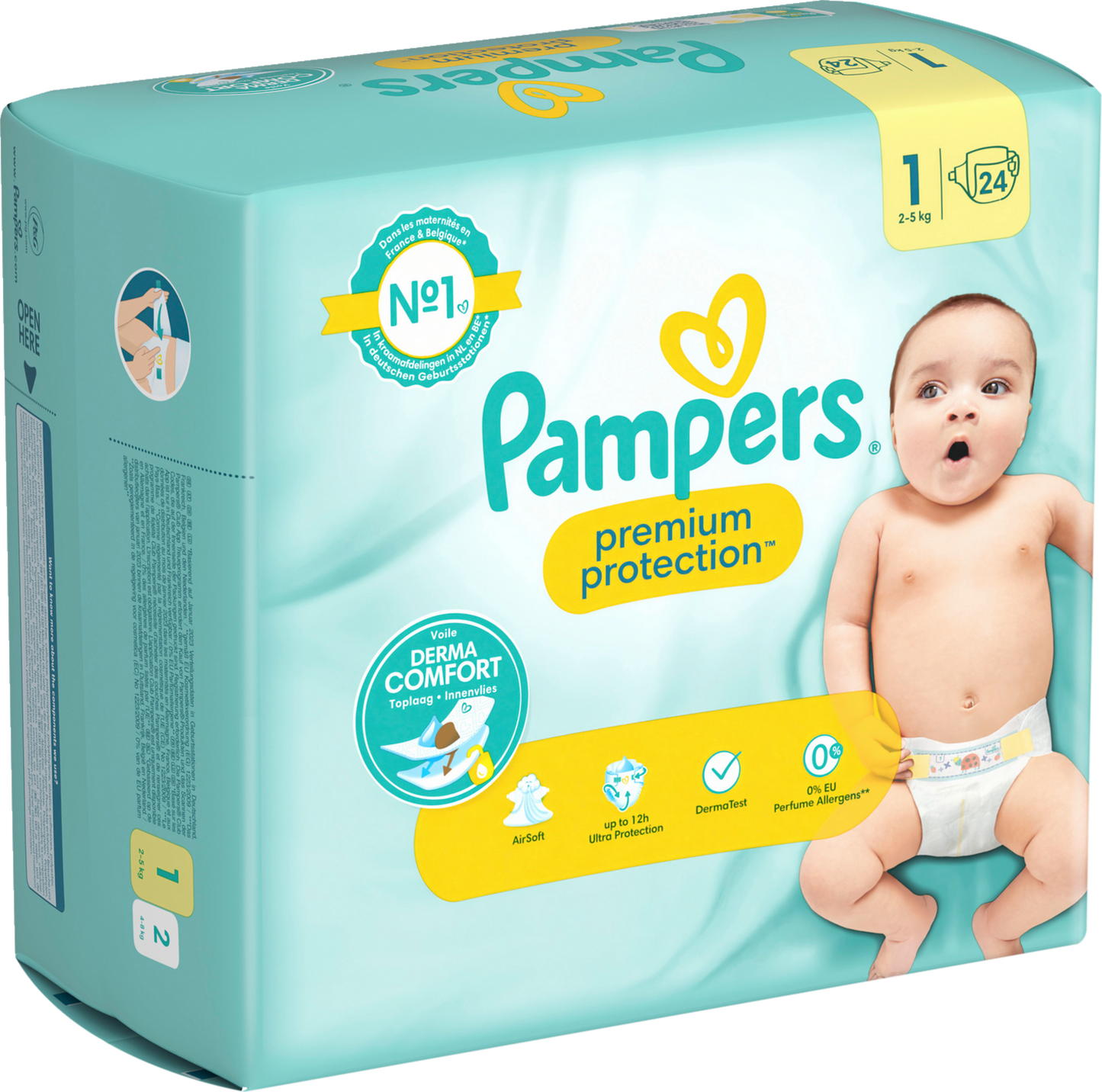 Pampers Premium Protection T1 Newborn 2-5kg (4 x 24 pz)