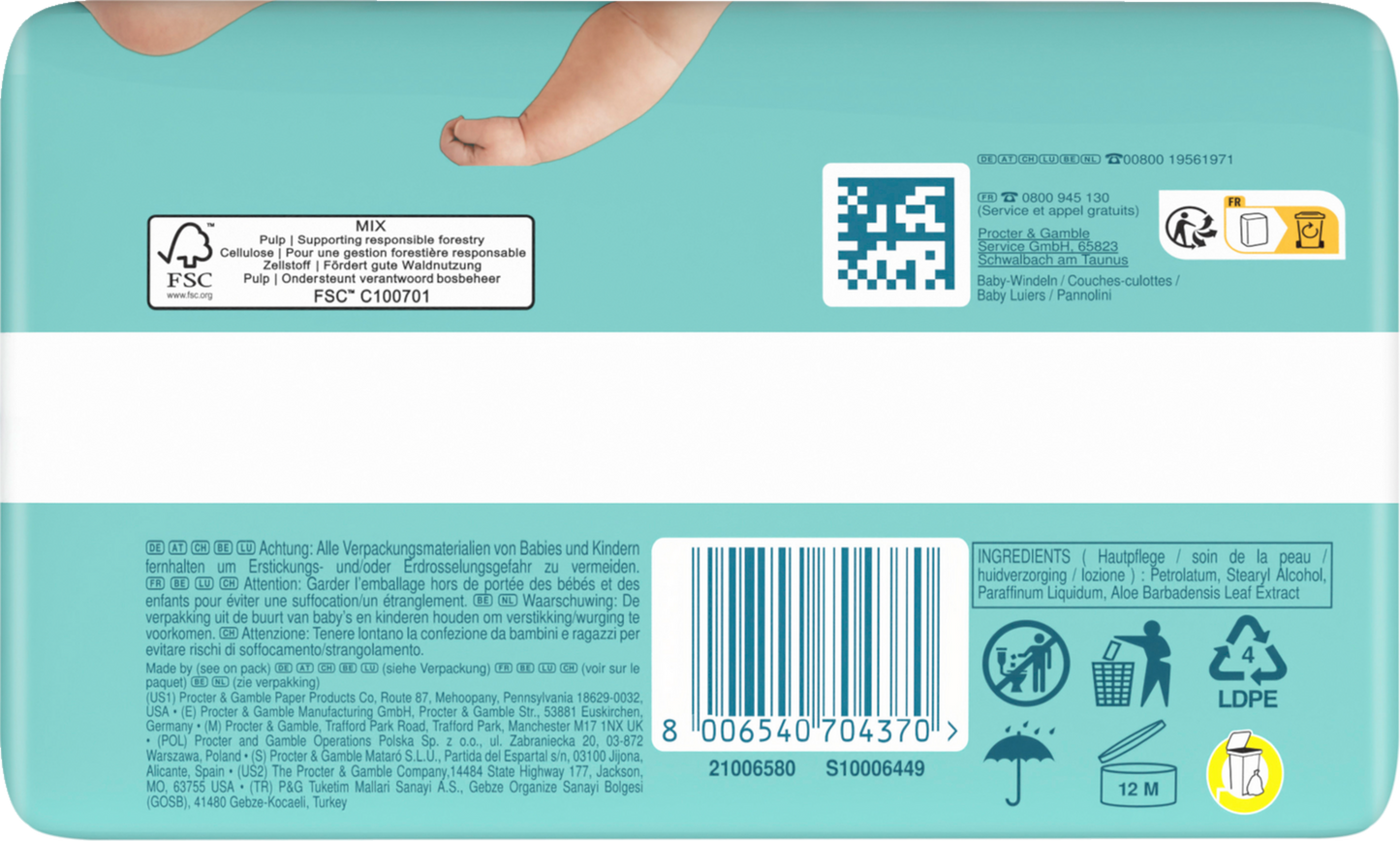 Pampers Premium Protection T1 Newborn 2-5kg (4 x 24 pz)