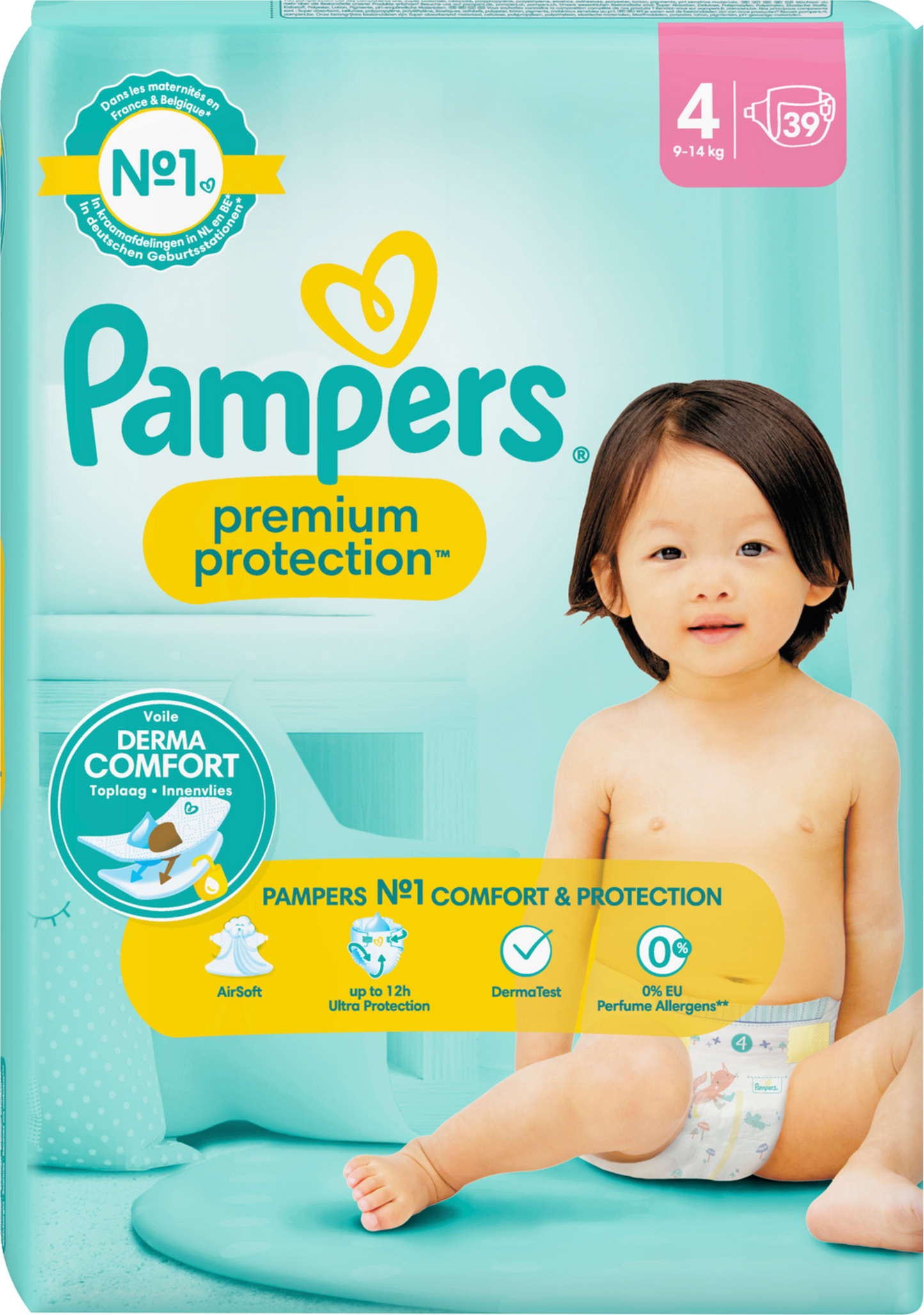 Pampers Premium Protection T4 Maxi 9-14kg (4x39 pz)