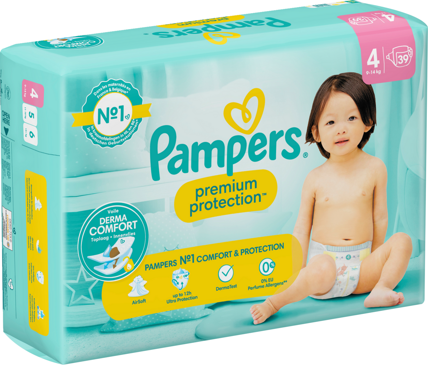 Pampers Premium Protection T4 Maxi 9-14kg (4x39 pz)