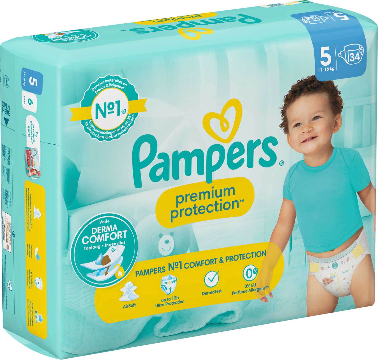Pampers Premium Protection T5 Junior 11-16kg (4x34 pz)