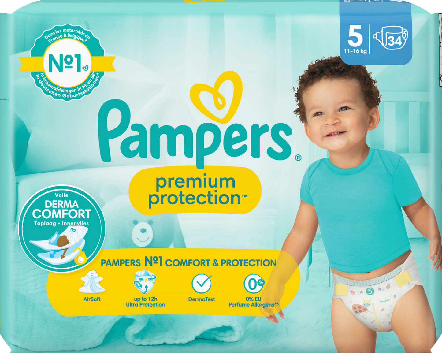 Pampers Premium Protection T5 Junior 11-16kg (4x34 pz)