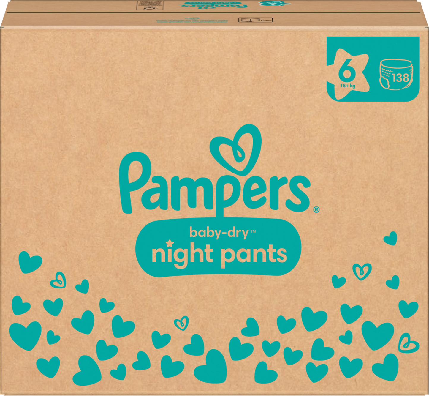 Pampers Baby-Dry Night Pants T6 XL 15+kg Box (138 pz)