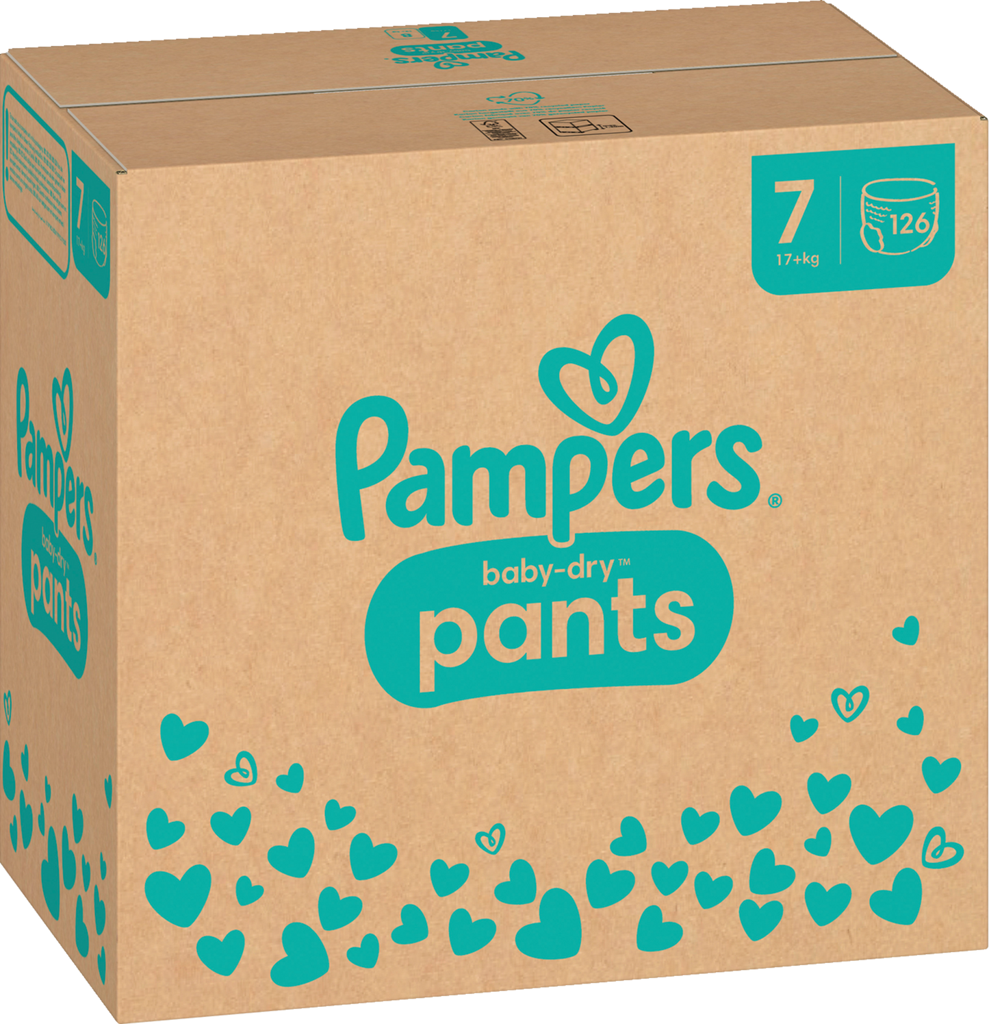 Pampers Baby Dry Pants T7 XXL 17+ Kg Box (126 pz)