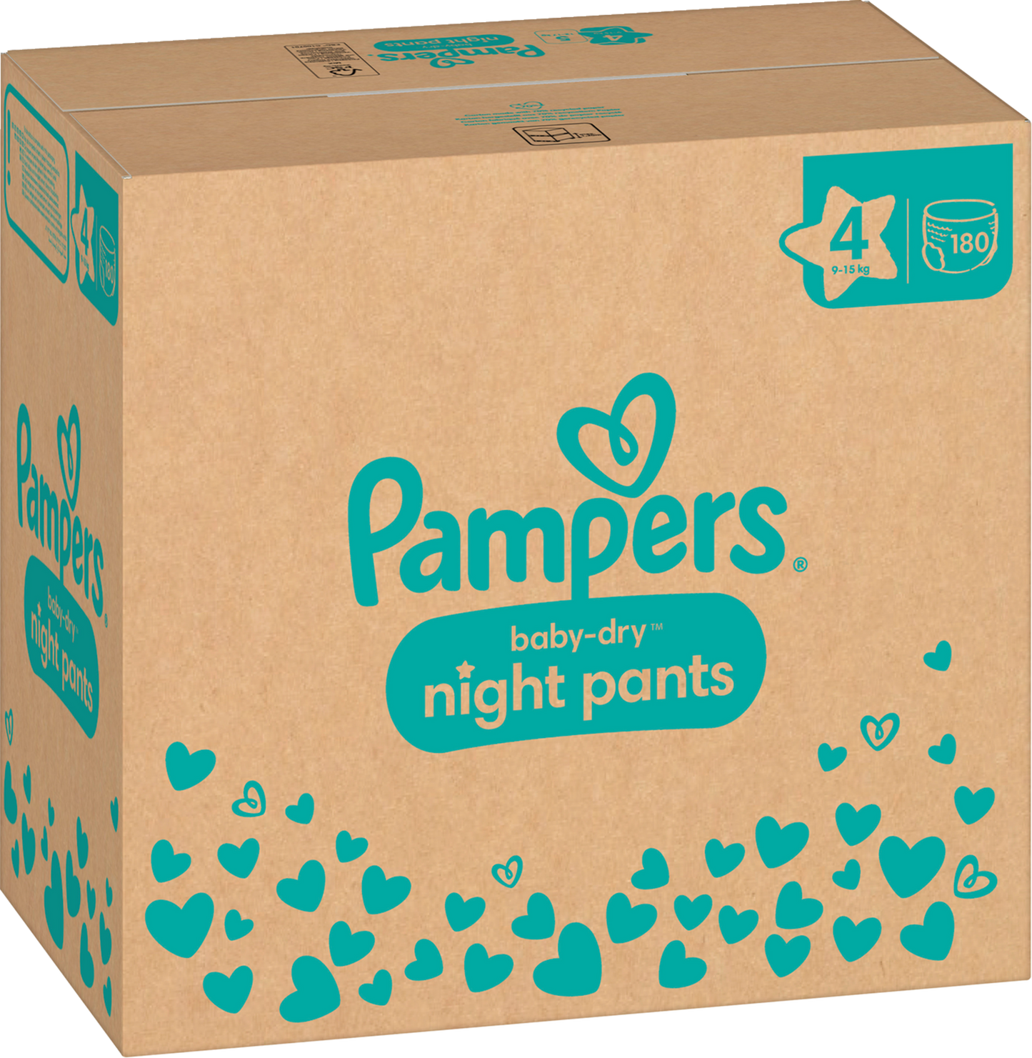 Pampers Baby-Dry Night Pants T4 Maxi 9-15kg Box (180 pz)