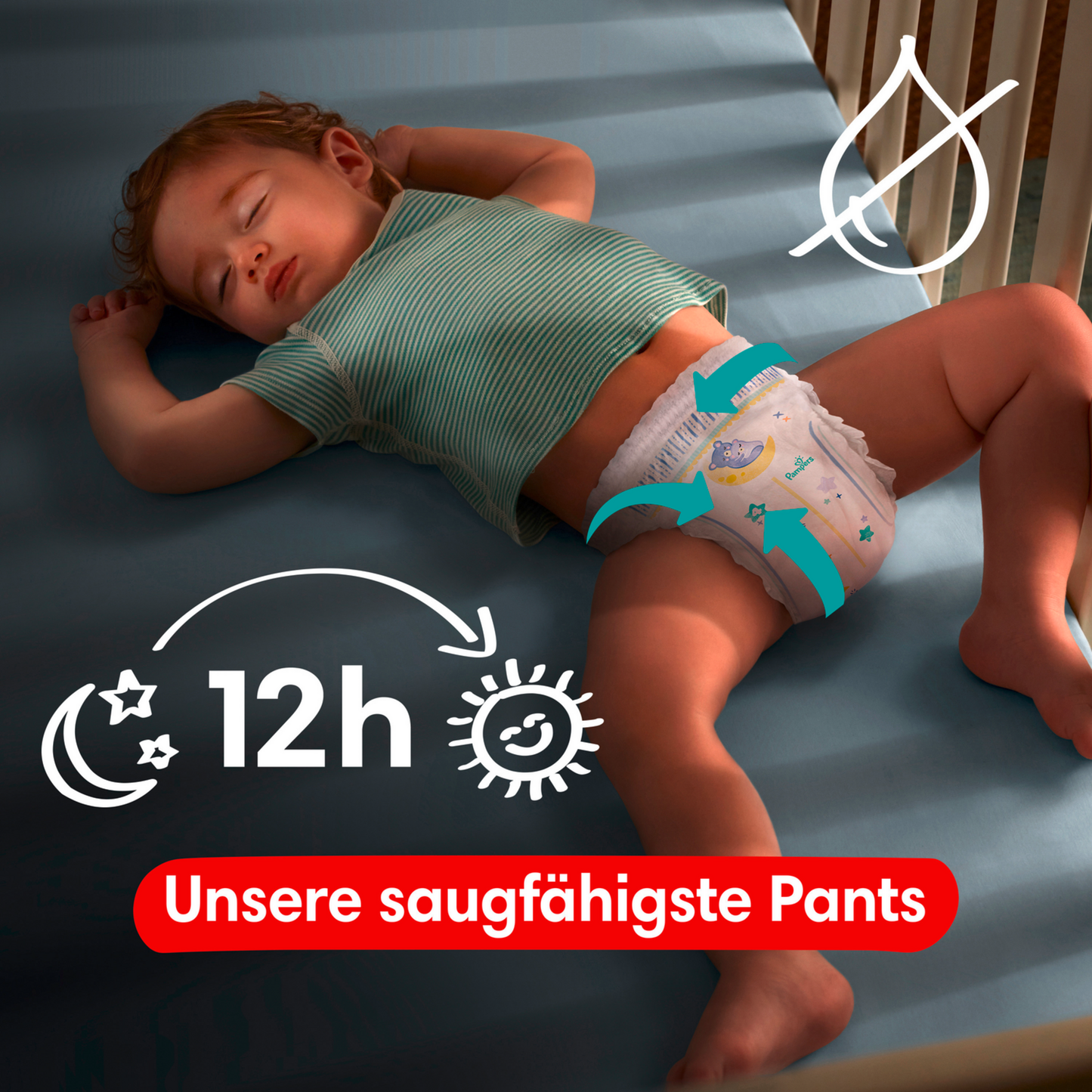 Pampers Baby-Dry Night Pants T5 Junior 12-17kg Box (160 pz)