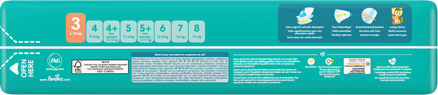 Pampers Baby-Dry T3 Midi 6-10kg (2x52 pz)