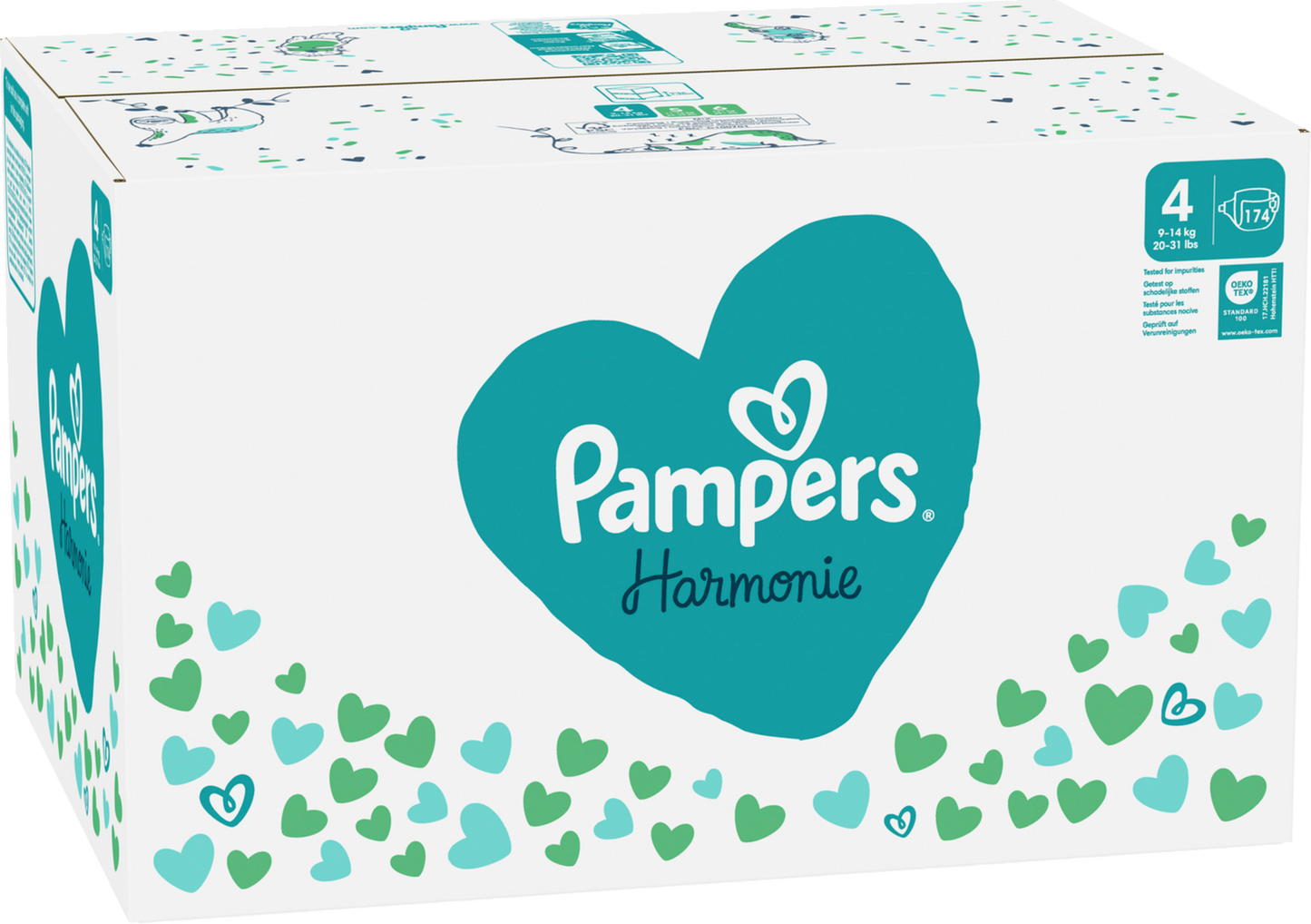 Pampers Harmonie T4 Maxi 9-14kg Box (174 pz)