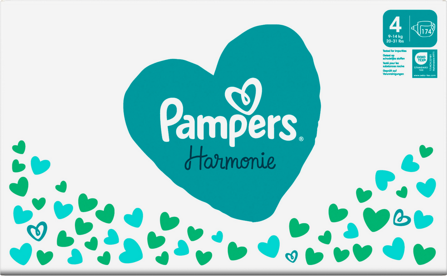 Pampers Harmonie T4 Maxi 9-14kg Box (174 pz)