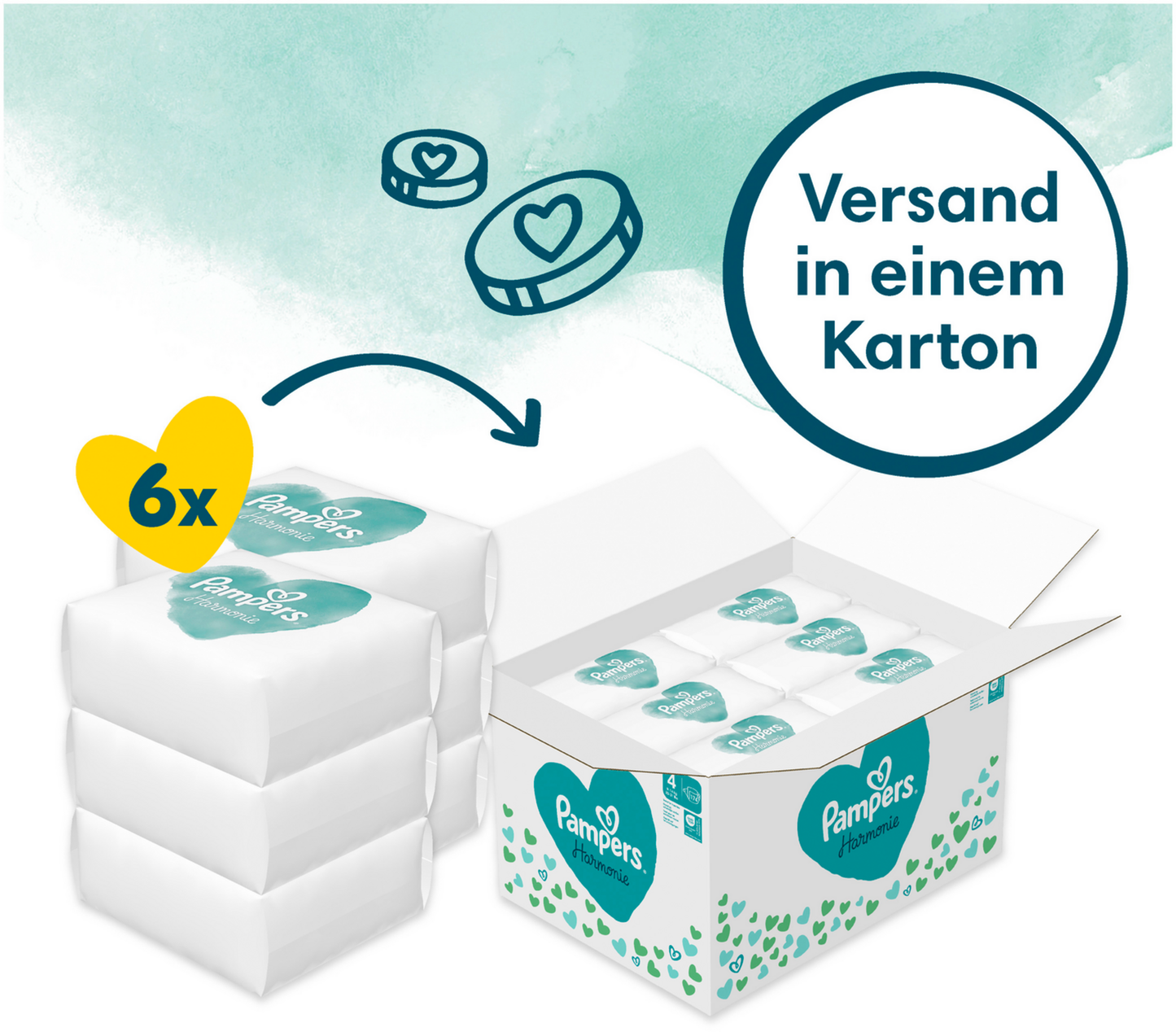 Pampers Harmonie T4 Maxi 9-14kg Box (174 pz)