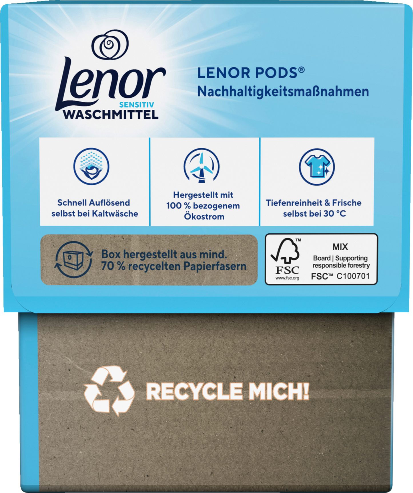 Lenor All-in-1 Pods Sensitive 15 Lavaggi