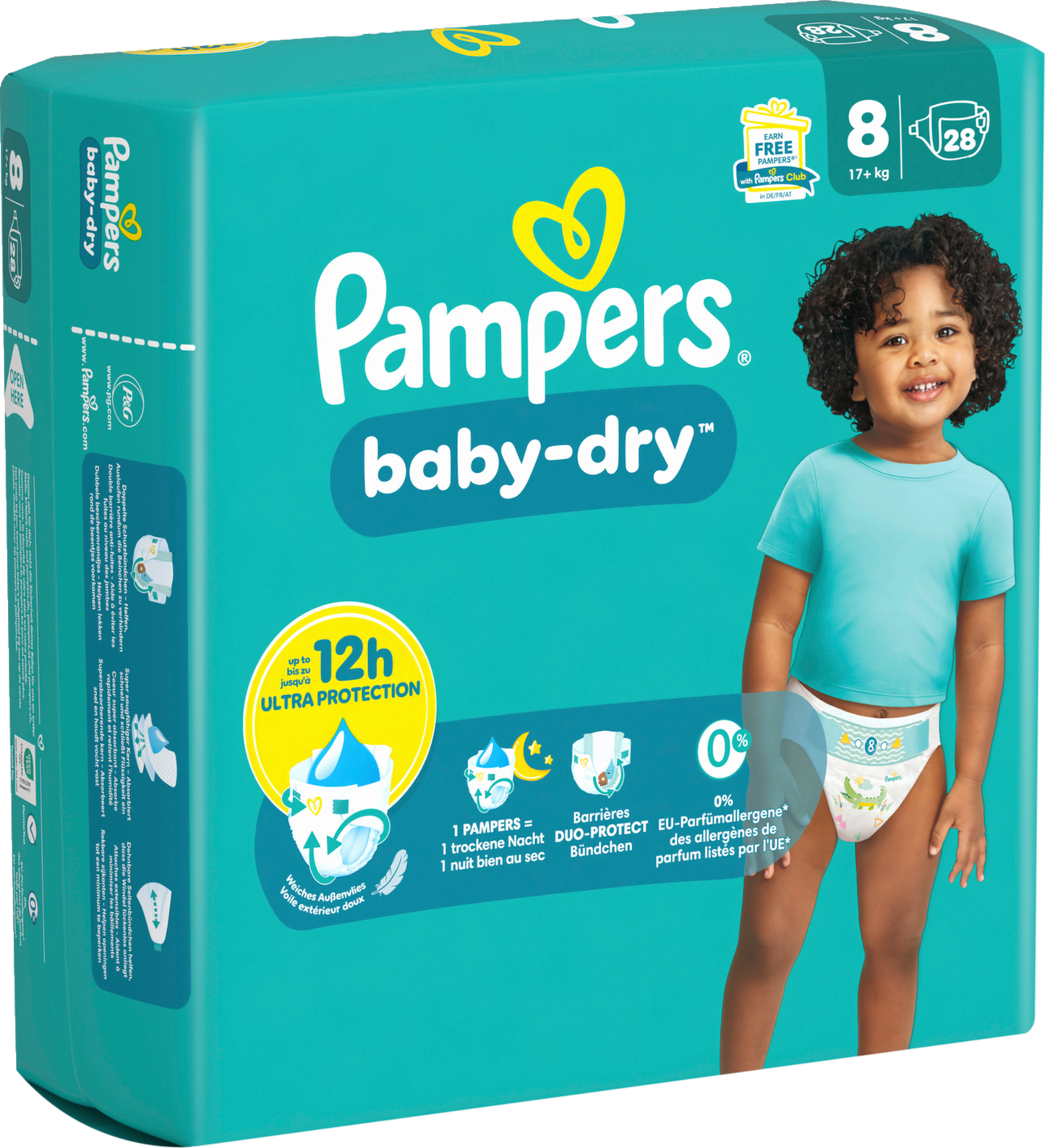 Pampers Baby Dry T8 XL Plus 17+ Kg (4x28 pz)