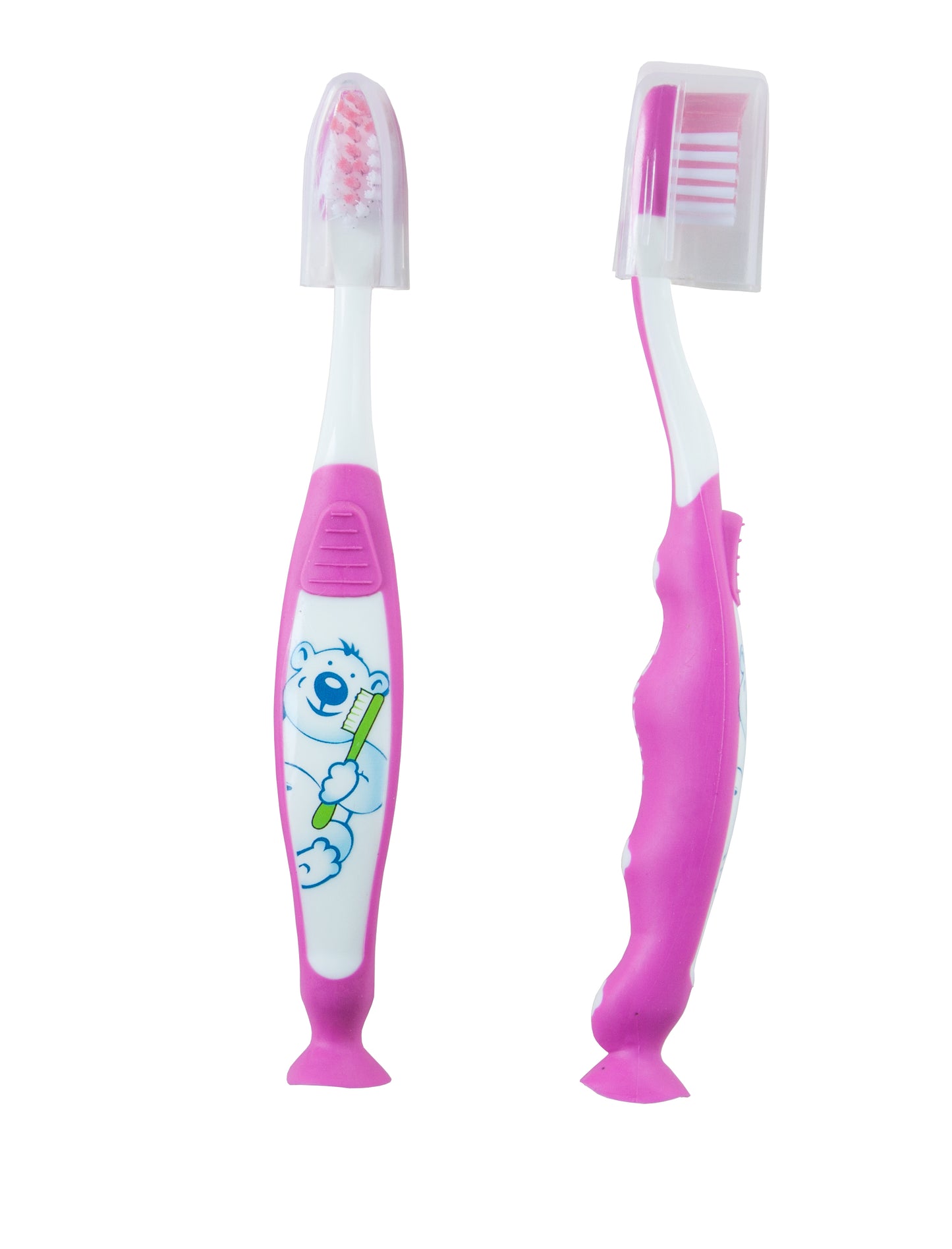 Spazzolini da denti per bambini da 3-7 anni rosa (12 pz)