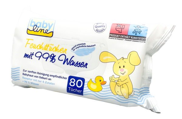 Babyline salviette umidificate 99% acqua (80 pz)