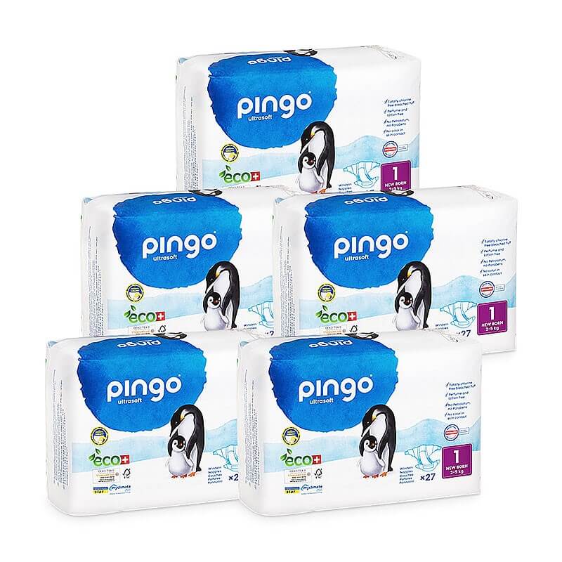 Pingo T1 Newborn (2-5 kg) cartone (5 x 27 pz)
