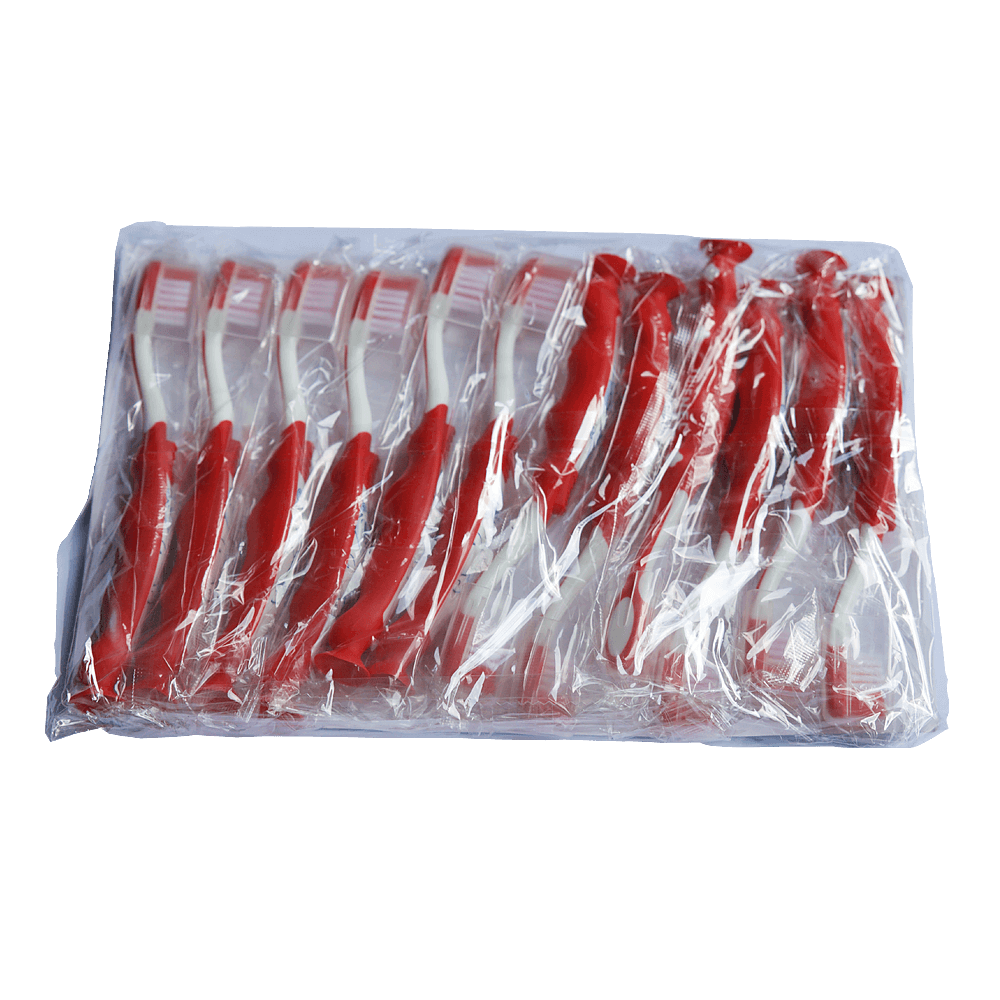 Spazzolino per bambini 3-7 anni rosso (12 pz)
