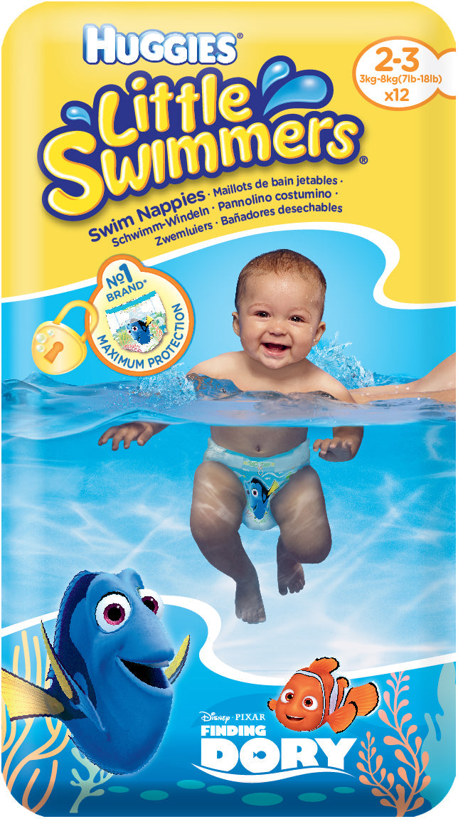 Huggies® Little Swimmers® T2-3 (3-8 kg) 12 pz