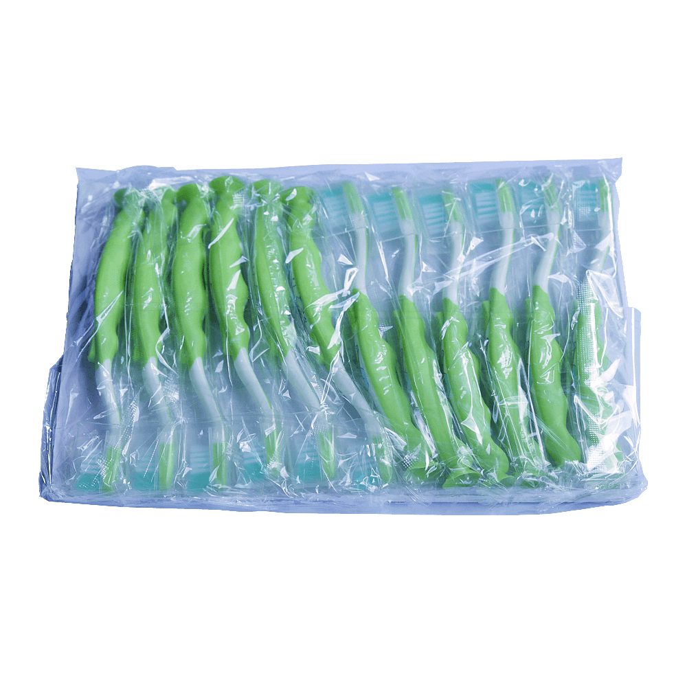 Spazzolini da denti per bambini 0-3 anni verdi (10 pz.)