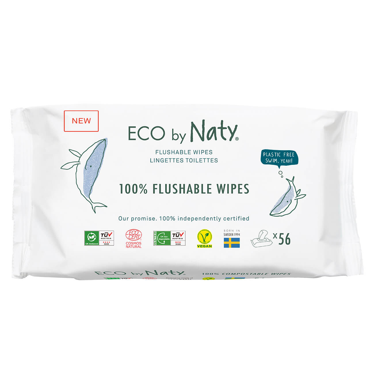 Naty carta igienica umide (56 pz)
