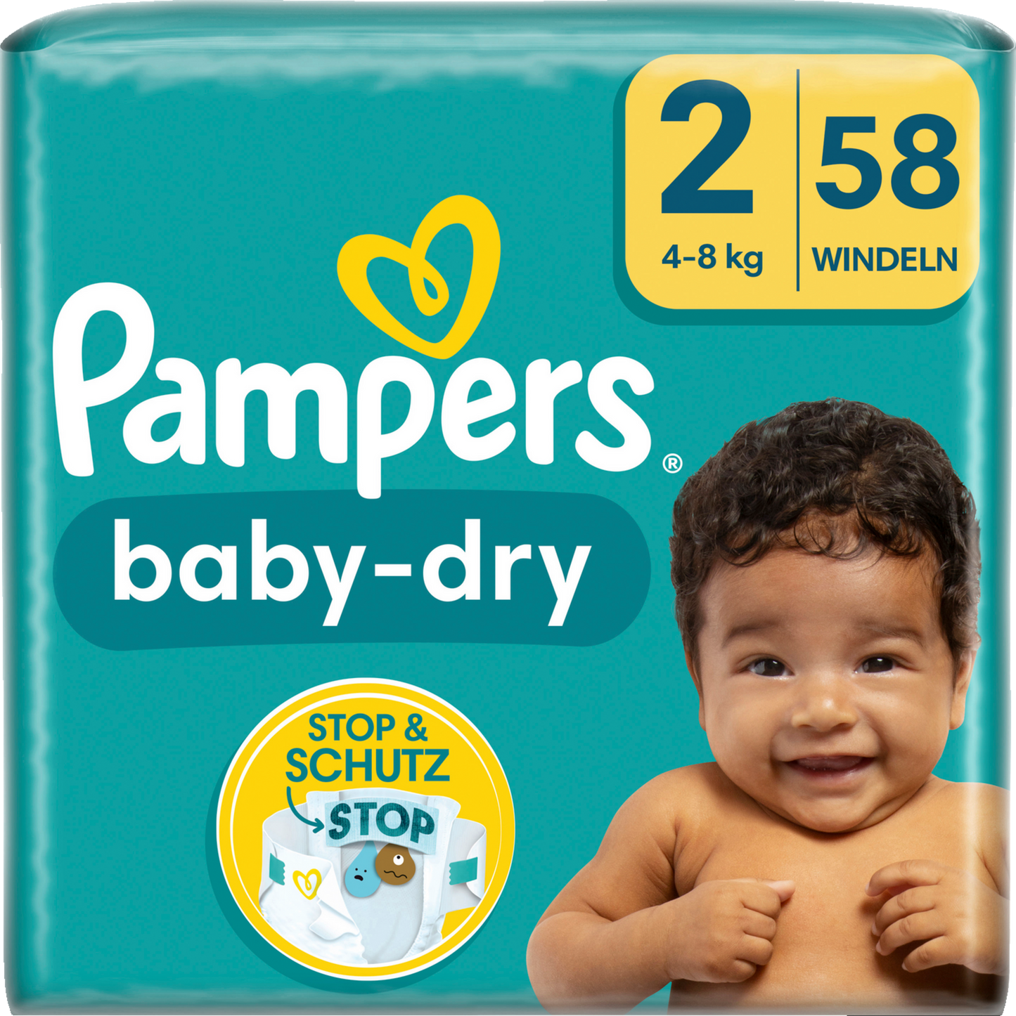Pampers Baby-Dry T2 Mini 4-8kg (2x58 pz)