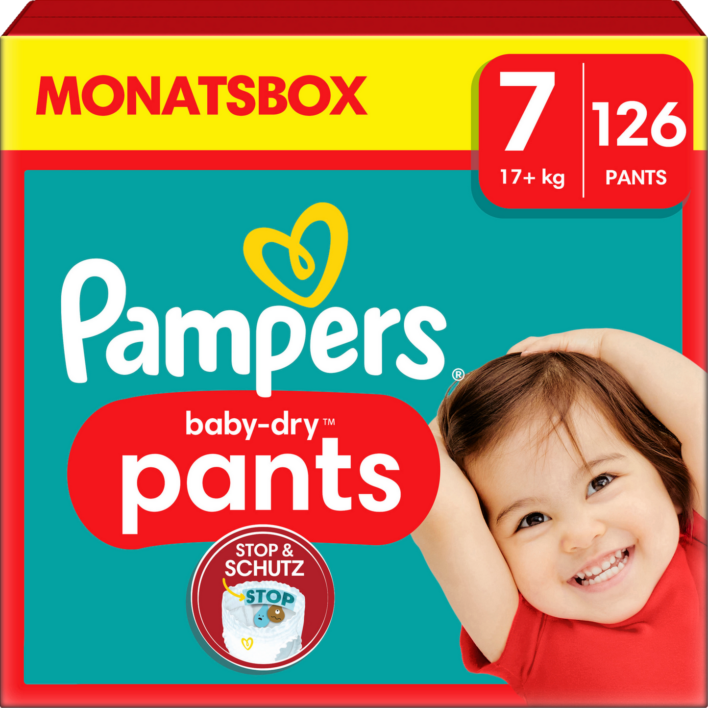 Pampers Baby Dry Pants T7 XXL 17+ Kg Box (126 pz)