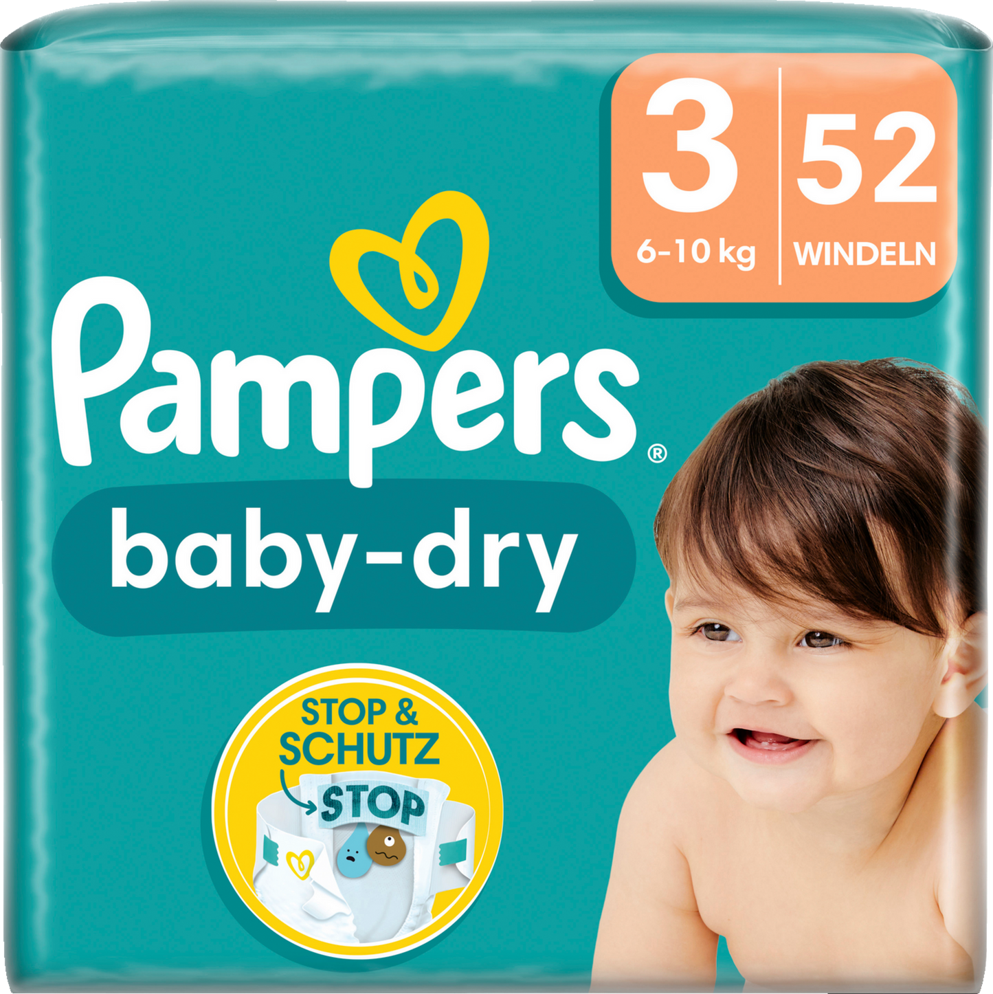 Pampers Baby-Dry T3 Midi 6-10kg (2x52 pz)
