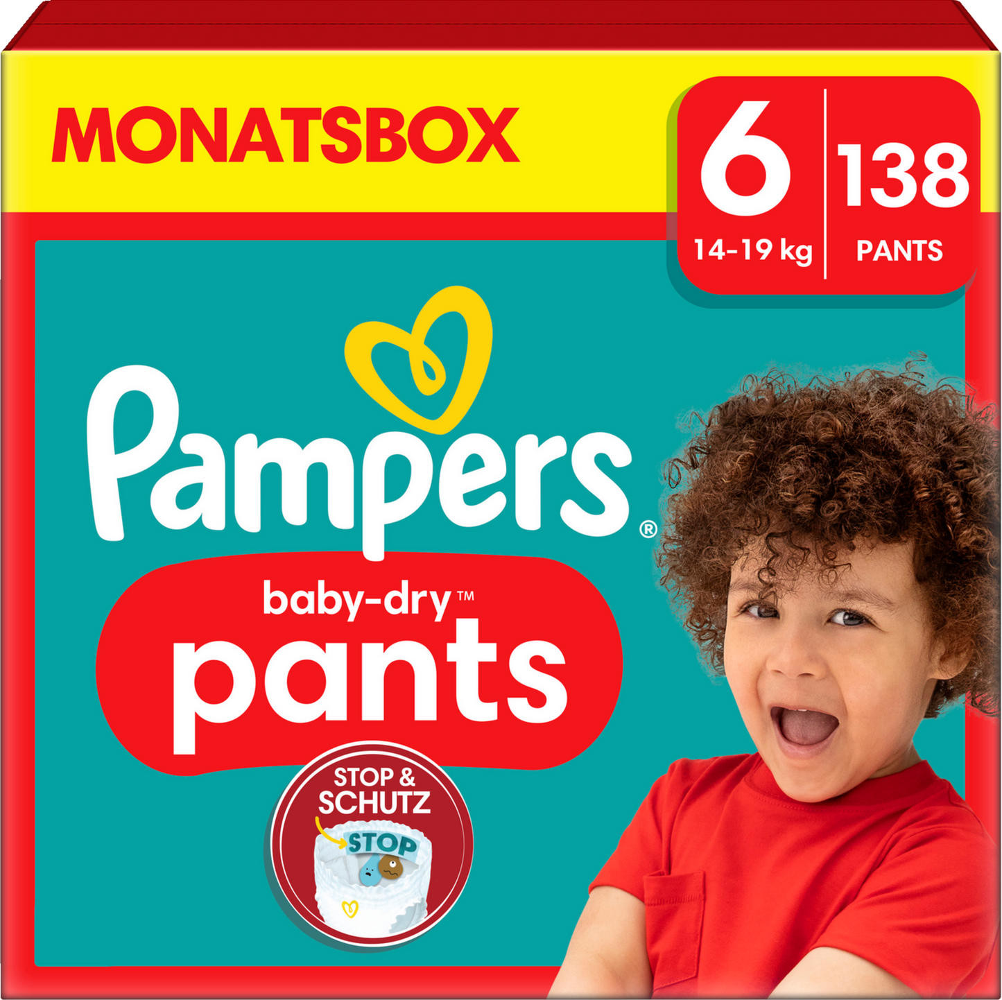 Pampers Baby-Dry PANTS T6 XL 14-19kg Box (138 pz)