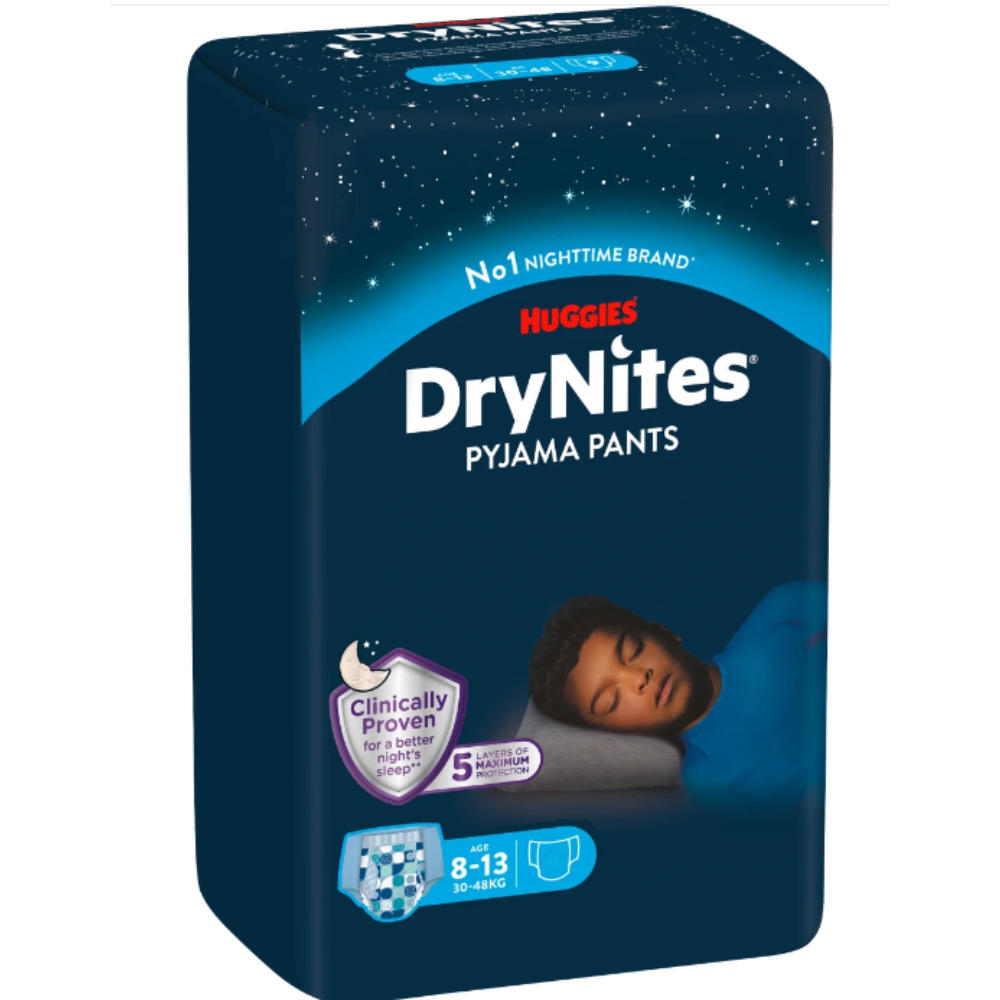 Huggies DryNites® Pyjama Pants Boy 8-13 Anni (30-48 kg) 13 pz