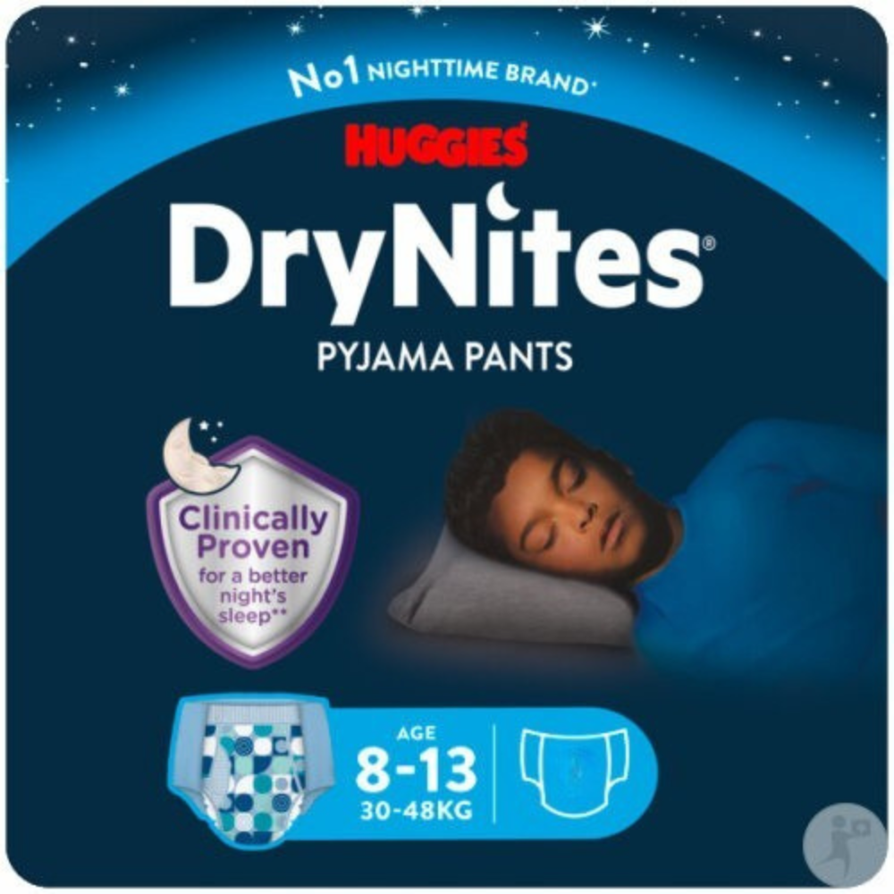 Huggies DryNites® Pyjama Pants Boy 8-13 Anni (30-48 kg) 13 pz