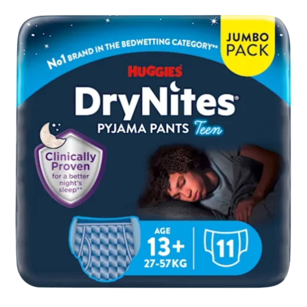 Huggies DryNites® Pyjama Pants Boy +13 Jahre (27-57 kg) Beutel (11 STK)