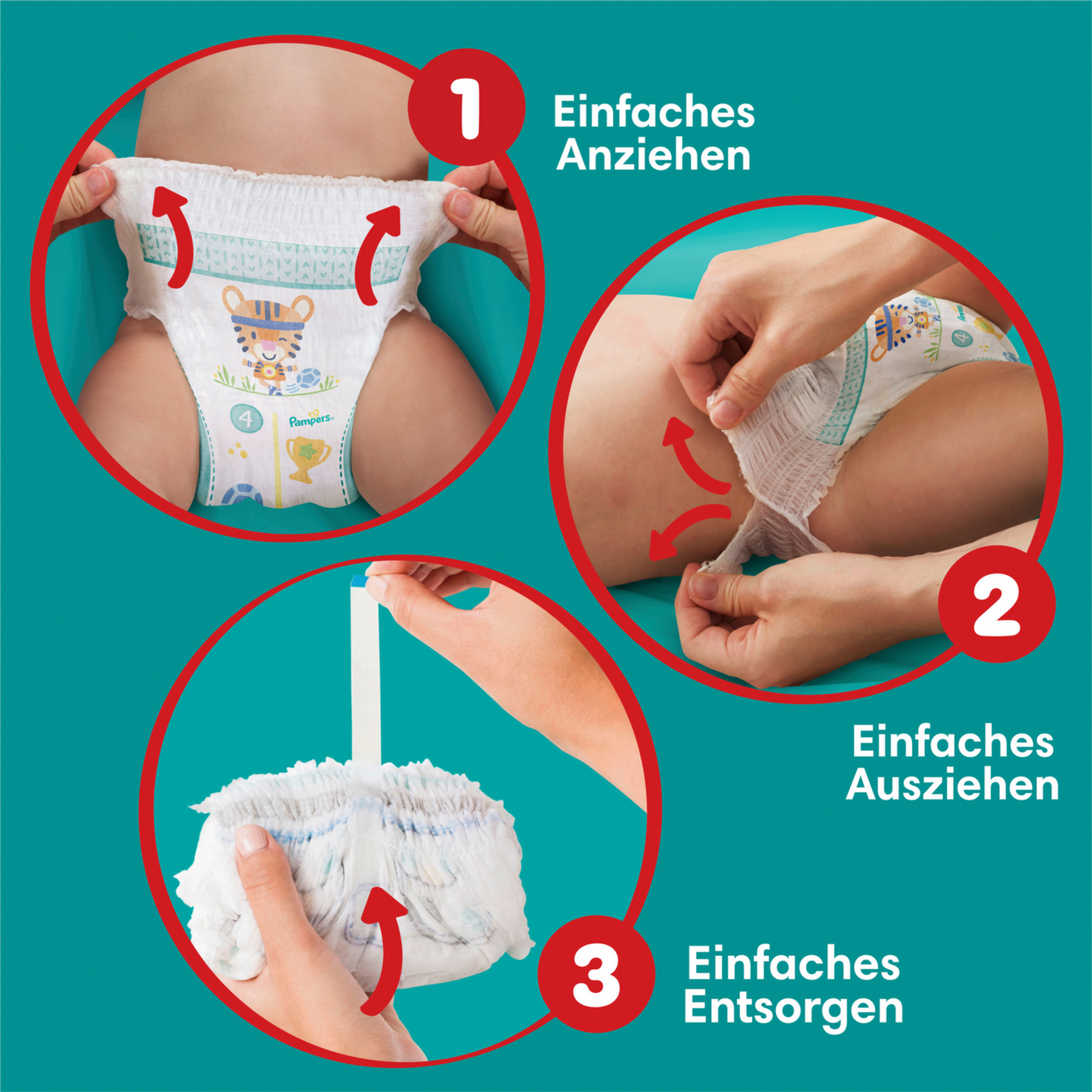 Pampers Baby-Dry PANTS Gr. 4 Maxi 9-15kg (2 x 42 STK) Sparpack