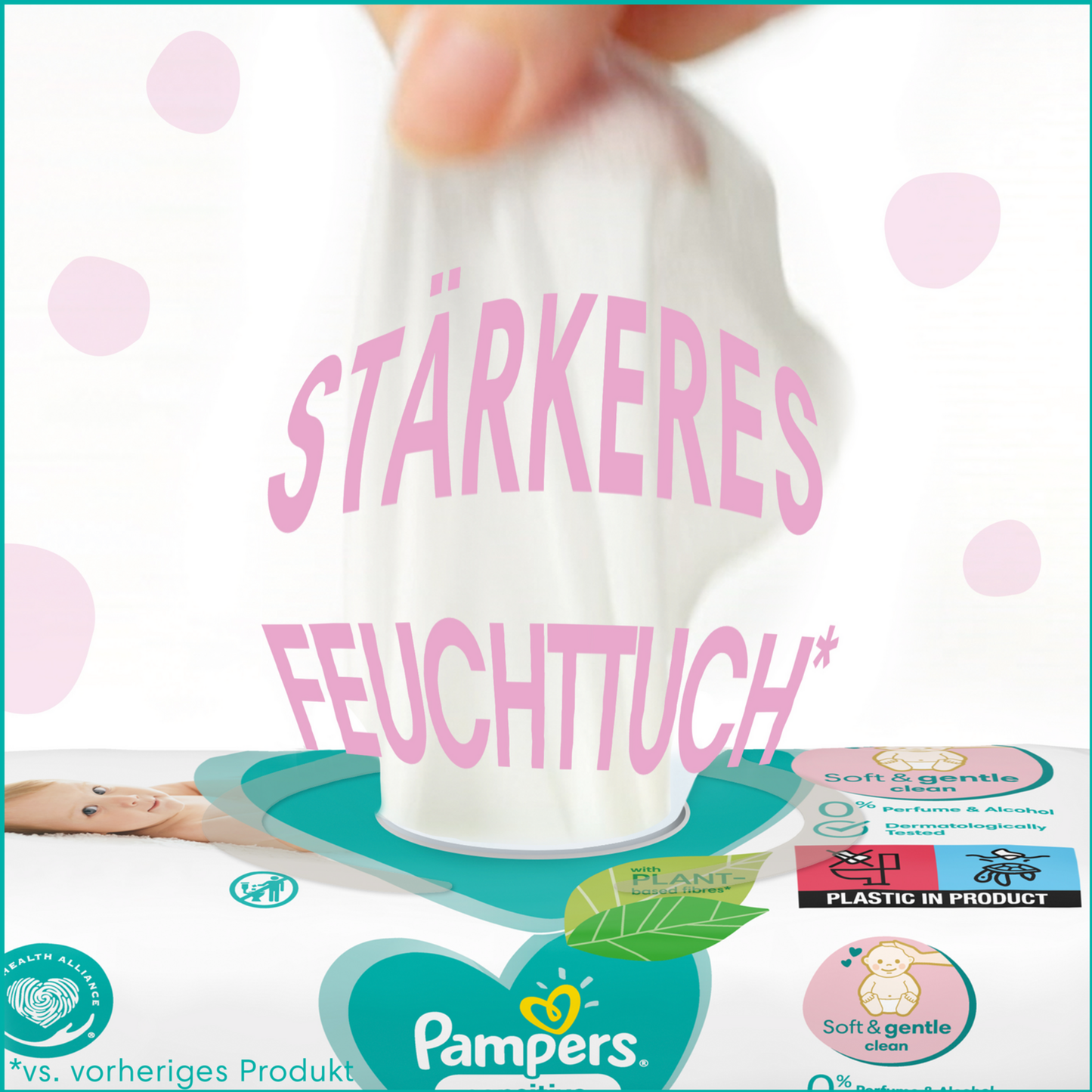 Pampers salviettine umidificate sensitive (80 pz)