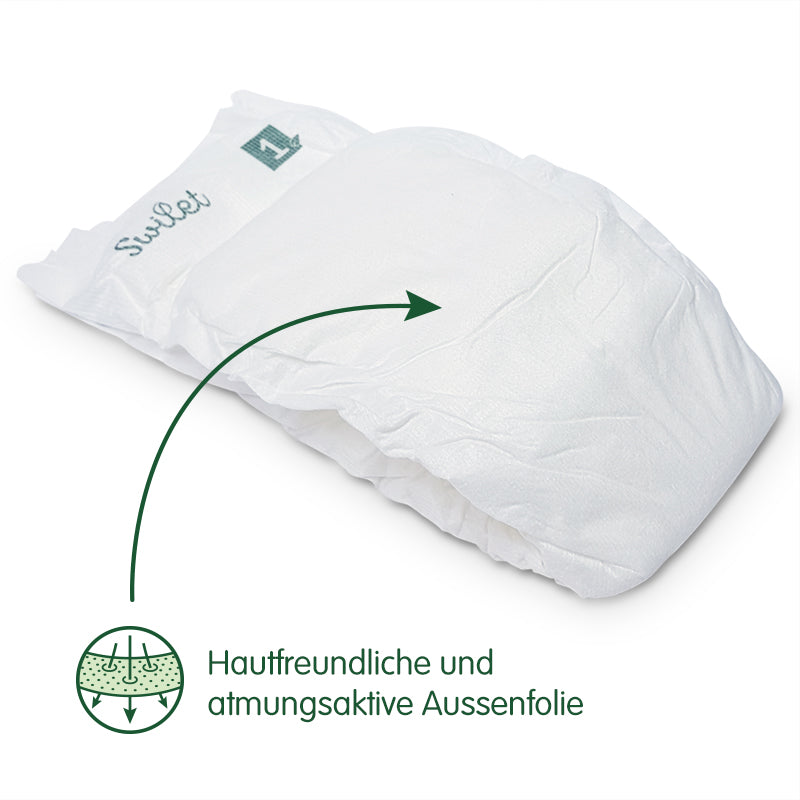 Swilet - Pannolino Bio T1 Newborn 2-5Kg (27 pz) Sacchetto