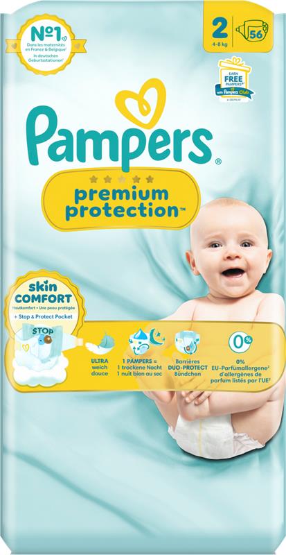 Pampers Premium Protection Gr.2 Mini 4-8kg (3x56 STK)