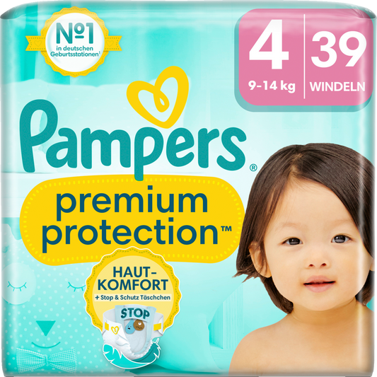 Pampers Premium Protection Gr.4 Maxi 9-14kg (4x39 STK)