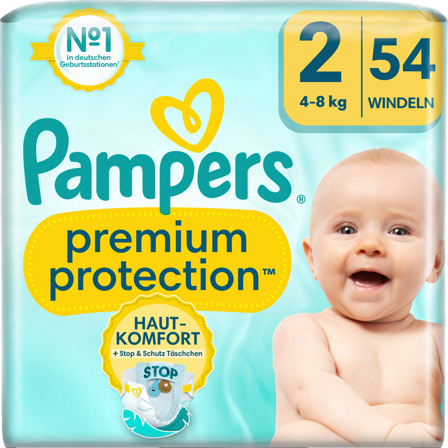 Pampers Premium Protection T2 Mini 4-8kg (3x54 pces) 