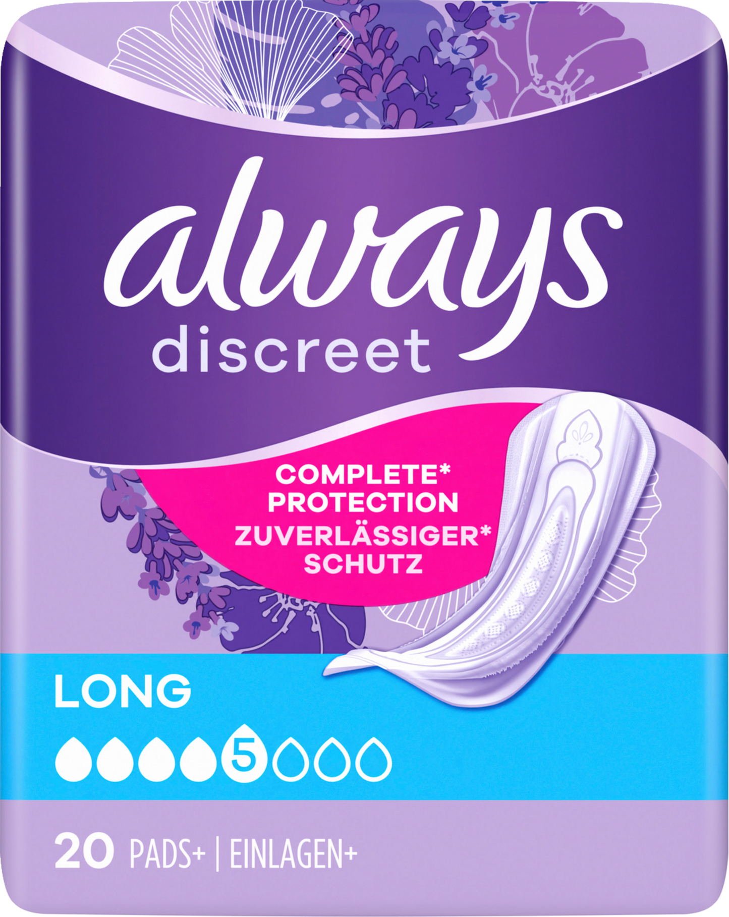 Always Discreet Assorbenti Per Incontinenza Long (80 pz) Confezione Mensile