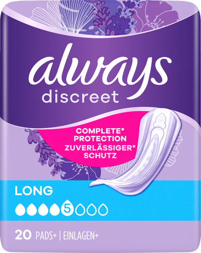 Always Discreet Assorbenti Per Incontinenza Long (80 pz) Confezione Mensile