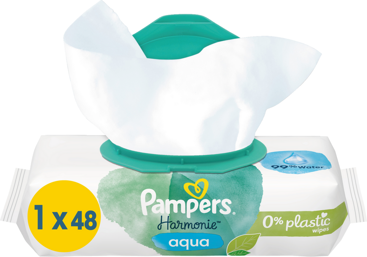 Pampers Harmonie Aqua Feuchttücher (48 STK) Beutel