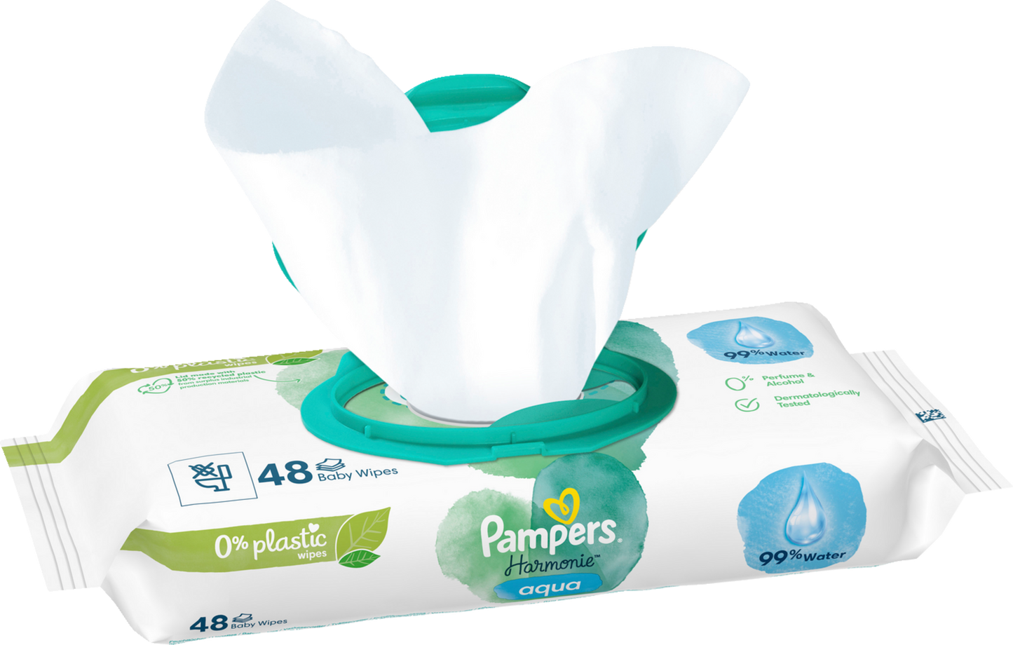 Pampers Harmonie Aqua Feuchttücher (48 STK) Beutel