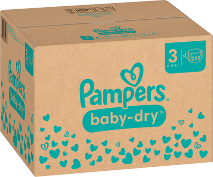 Pampers Baby-Dry Gr.3 Midi 6-10kg (222 STK) Monatsbox