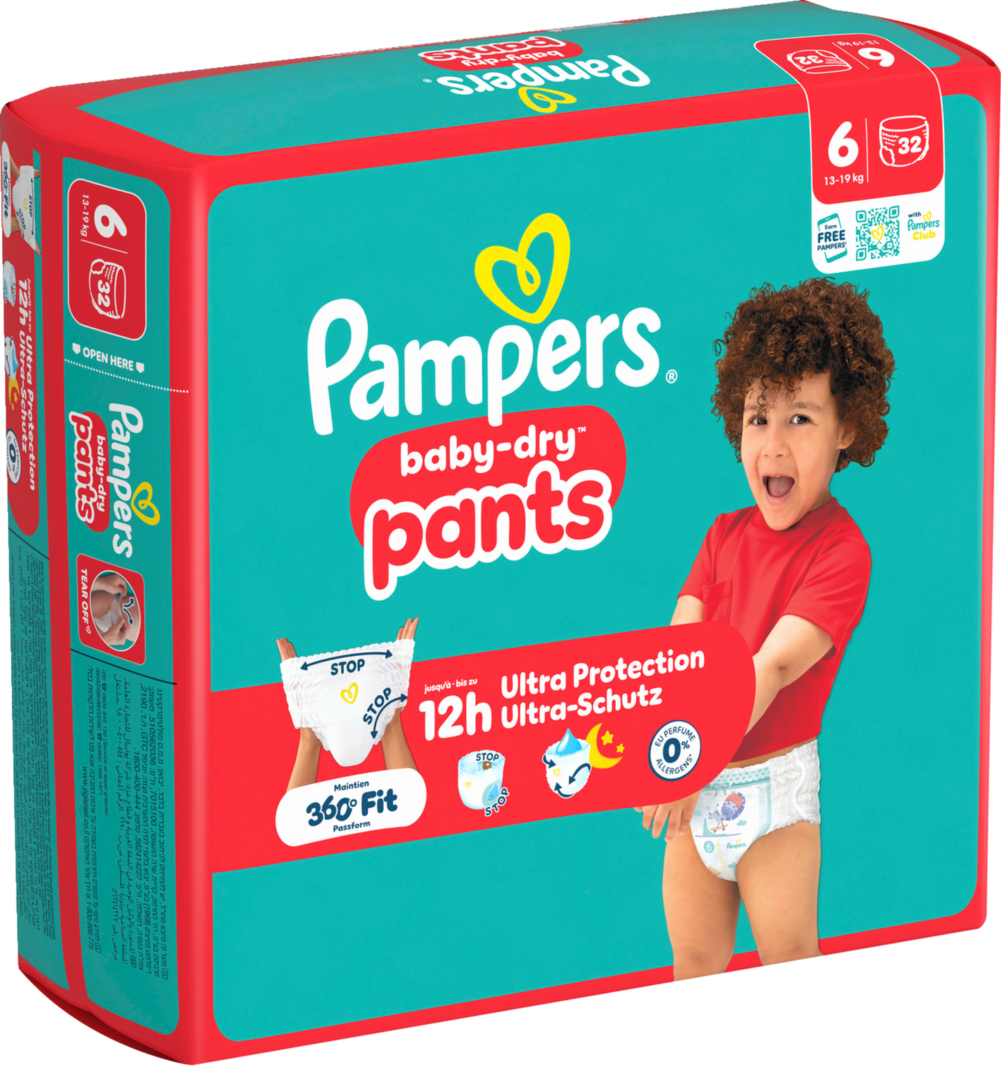 Pampers Baby-Dry PANTS Gr. 6 XL 13-19kg (3 x 32 STK)