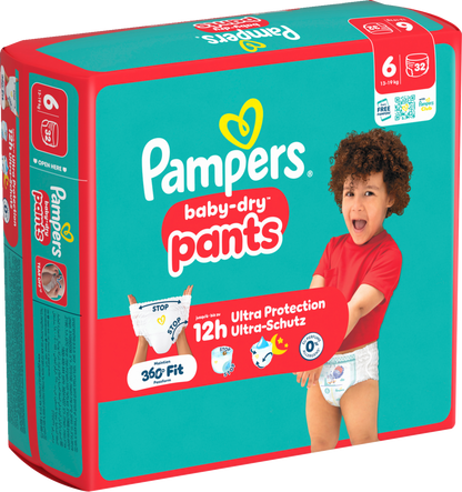 Pampers Baby-Dry PANTS Gr. 6 XL 13-19kg (3 x 32 STK)