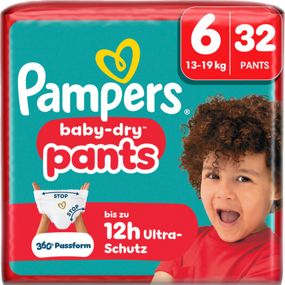 Pampers Baby-Dry PANTS Gr. 6 XL 13-19kg (3 x 32 STK)