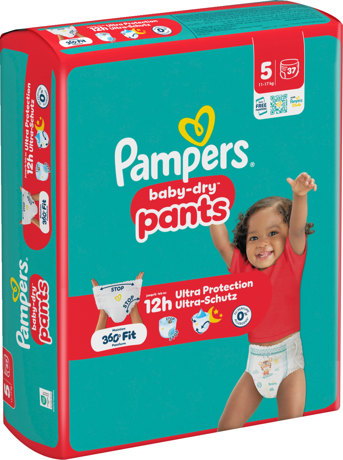 Pampers Baby-Dry PANTS T5 Junior 11-17kg (2 x 37 pz) 